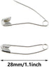 100PCS Sewing Craft Supply Metal Curved Safety Pin for Quilting and Knitting Banana Pin 28MM for Quilting Sewing Knitting and Jewellery Making...