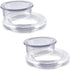 AIEX 2 Inch 2 Set Patio Table Umbrella Hole Ring and Cap Set Silicone Transparent Including 2 Rings and 2 Stoppers...