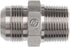 Brennan 2404-06-08 Steel JIC Flared Tube Fitting, Straight, 3/8" Tube OD JIC Male x 1/2-14 NPTF Male...