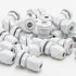 Nylon PA66 Cable Gland Connector,1/2"NPT Waterproof IP68 Cable Glands,Adjustable Locknut,for 6-12mm Outdoor Used in Junction Box (1/2"NPT,White,25...