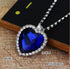 | Stunning Heart of The Ocean Necklace from Titanic Movie | Premium Alloy Silver and 1.3 x 1.38 Inches Swarovski Crystal | Definitely The Best Pre...