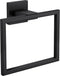 Hand Towel Holder for Bathroom Wall Mount Matte Black Square Hand Towel Rings for Bathroom Hardware Accessories Kitchen Toilet SUS 304 Stainless S...