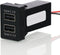 QC3.0 Dual USB Power Socket, Quick Charge Car Charger USB Adapter for Smart Phone PDA iPad iPhone Android GPS Use for Toyota...