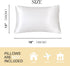 Silky Satin Toddler Pillowcases Set of 2, Super Soft Travel Pillow Covers, Small Kids Pillow Cases with Envelope Closure, 13"x 18", Ivory...