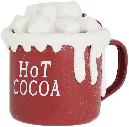 Hot Cocoa Cup With Marshmallows Ornament for Christmas...