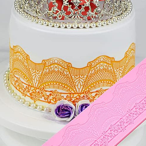 Cake Lace Mold, Lace Fondant Molds Silicone Lace Molds for Cake Decorating, cupcake top decoration...