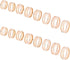 UNICRAFTALE 16pcs Rose Gold Blank Core Ring 8 Sizes Stainless Steel Finger Ring for Inlay Round Grooved Empty Ring Blanks with Velvet Pouches for ...