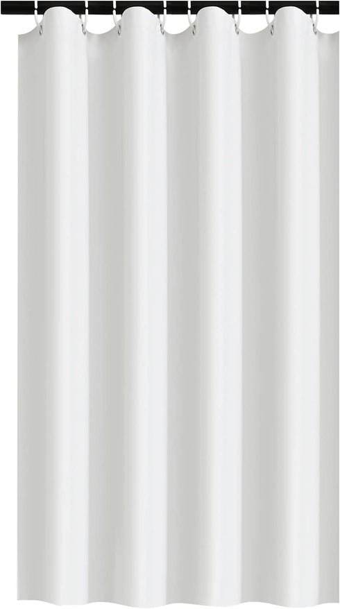 Small Shower Curtain Liner Ipx4 Waterproof, Soft Narrow Stall 47x71 Inch,RV Travel Trailer - Camper Shower Curtain with 8 Hooks and 4 Bottom Magne...