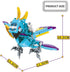 QMAN Building Blocks STEM Toy for Kids Age 6+ Magic Cube Bricks Transform Animal Toys to Build Educational Learning Creative Building Kit Gift Toy...