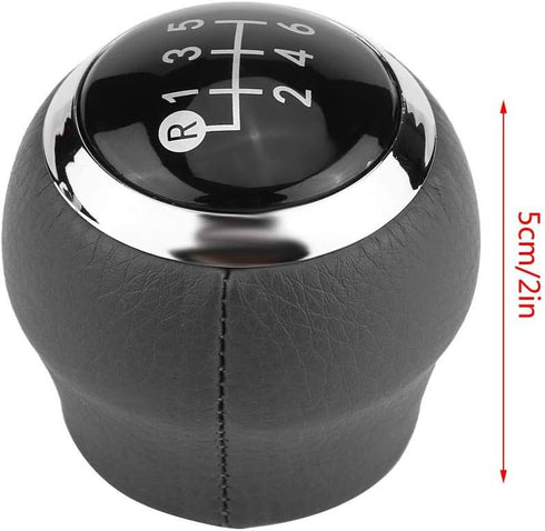 Keenso 6 Speed Gear Shift Knob Head Ball Black Manual Gear Stick Shift Level Knob Head Replacement for Toyota Corolla Verso Auris Yaris RAV4 2007-...
