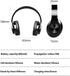 Wireless Bluetooth Headphones-Colorful Lights,Large Battery Capacity,Foldable,Bluetooth 5.0,10 m Range,Stereo Surround,Built-in Microphone,Comfort...