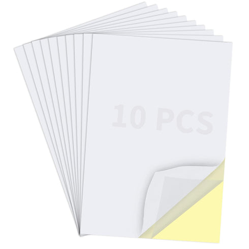 Birllaid 10 Sheets Clear Double Sided Adhesive Tape Sheets for Craft,A4 Size Super Strong Sticky Tumbler Tape Sheets for DIY Art/Craft/Home Decora...