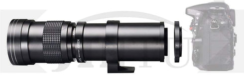 JINTU Lens Adapter T Mount T2 Ring Compatible with Nikon SLR Cameras D90 D780 D3000 D3100 D3200 D3300 D3400 D5100 D5200 D5500 D5600 D7000 D7100 D7...