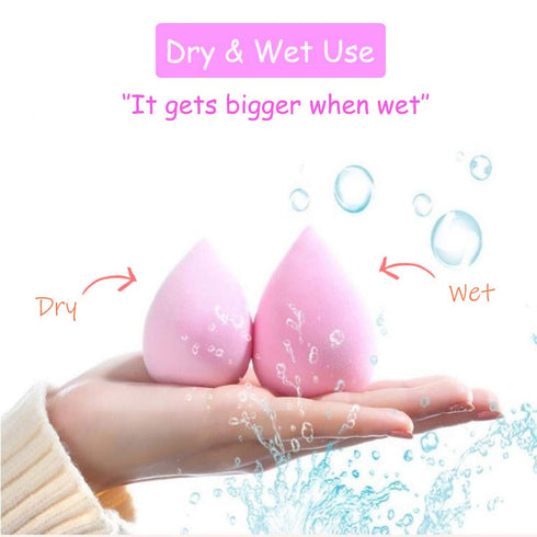 24pcs Makeup Sponge Blender Set - 21 Pcs Latex-Free Vegan Sponges with 3 Pcs Makeup Blender Holder, Beauty Cosmetic Foundation Blending Powder Puf...