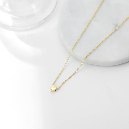 Tiny Gold Heart Choker Necklace,Dainty Cute Initial Heart Pendant Necklace,Rose Necklace,Layered Heart Necklaces for Women,Christmas Gift...