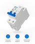 6-63A Miniature Circuit Breaker, AC 2 Pole 63 Amp 400V, DIN Rail Mounted, 110V / 120V Available, Thermal Magnetic Trip, Overload, Short-Circuit Pr...