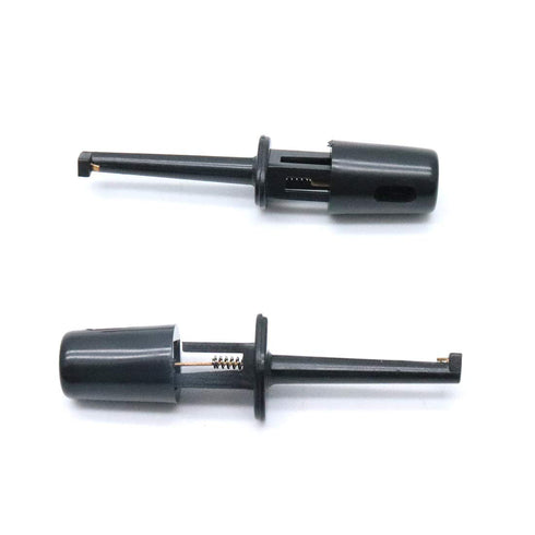 10Pcs Black Mini Grabber Test Probe Single Hook Clip for Multimeter Wire Lead...