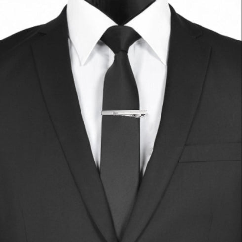 5 Pcs Classic Tie Clips Set Regular Ties Necktie Wedding Business Tie Bar Clips Fashion Jewelry for Men Boy Gold Blue Black Silver...