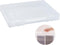 Marte Vanci Plastic Storage Box with Lid Portable A4 File Box with Handle Clear Project Case Bin A4 Letter Paper Document Organizer Storage Contai...