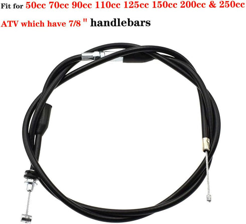 7/8'' 22mm Throttle Cable for Chinese 50cc 70cc 90cc 110cc 125cc 250cc Coleman CT200U Kazuma TaoTao ATV Quad Go Kart...