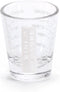 Kolder Mini Measure Heavy Glass, 20-Incremental Measurements Multi-Purpose Liquid and Dry Measuring Shot Glass, White...