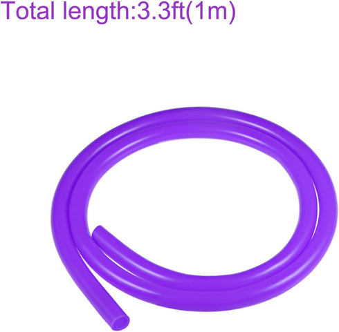 DMiotech 3/8"(9mm) ID 1/2"(12mm) OD 3.3 Feet Silicone Tube Purple Industrial Silicone Tubing for Water Air Pump...