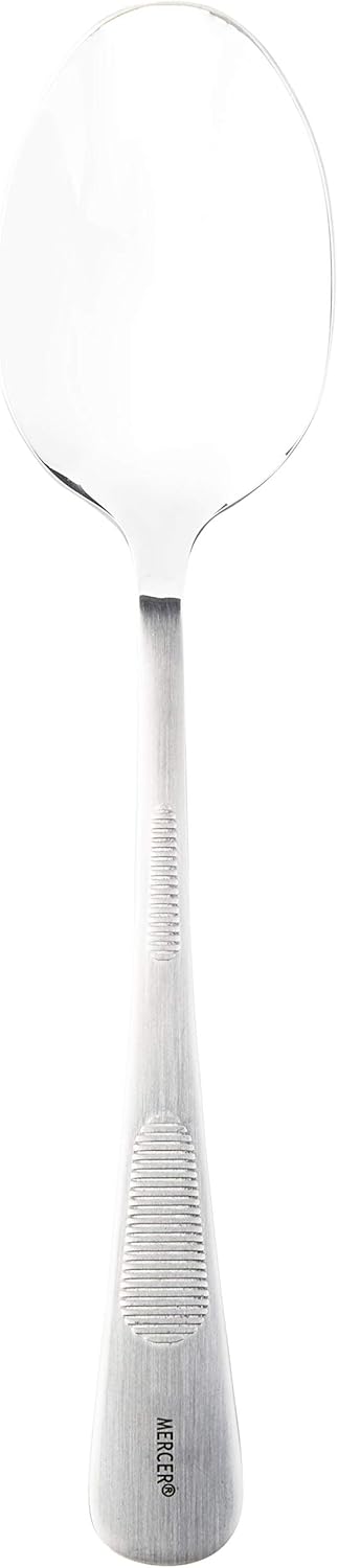 Mercer Culinary 18-8 Stainless Steel Plating Solid Spoon, 7-7/8 Inch,Silver...