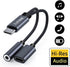 Xumee USB Type C to 3.5mm Headphone and charger adapter, 2-in-1 USB C to Aux Audio jack Hi-Res DAC and Fast Charging Dongle Cable Compatible with ...