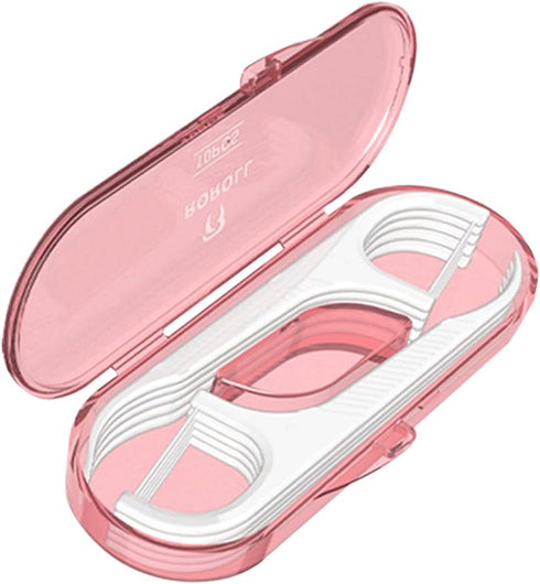 Holy Rose Dental Floss Picks Portable Case,Adult Floss Sticks Case 10 Box,Portable Travel Flosser Toothpicks Box is for Home?Travel?Cleaning Teeth...