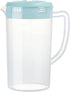 0.63 Gallon/2.4 Litre Plastic Pitcher with Lid BPA-FREE Eco-Friendly Carafes Mix Drinks Water Jug for Hot/Cold Lemonade Juice Beverage Jar Ice Tea...