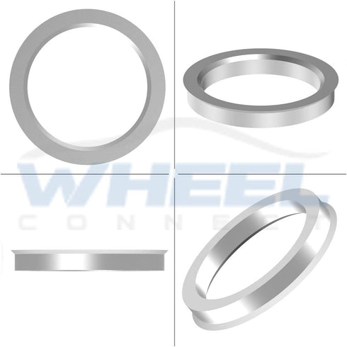 WHEEL CONNECT Hub Centric Rings,73.1 to 56.1, Aluminium Alloy Hubrings 56.1 to 73.1 Set of 4, O.D:73.1-I.D:56.15 (56.1) mm. A...