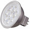 Satco S9499 6.5W MR16 LED Light Bulb, Silver Back, GU 5.3 Base, 5000K...