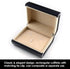Patty Both Deluxe Cufflink Tie Clip Cuff Links Storage Gift Box Jewelry Display Case (Black)...