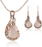 Vintage Black Paint Charming 18K Gold Peacock Jewelry Sets Women Crystal Necklace Earrings...