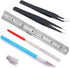 Spilay 16 Pcs Hobby Building Model DIY Tool Kit, Modeler Basic Miniature Handmade Craft Tools Set for Dollhouse Miniature Building...