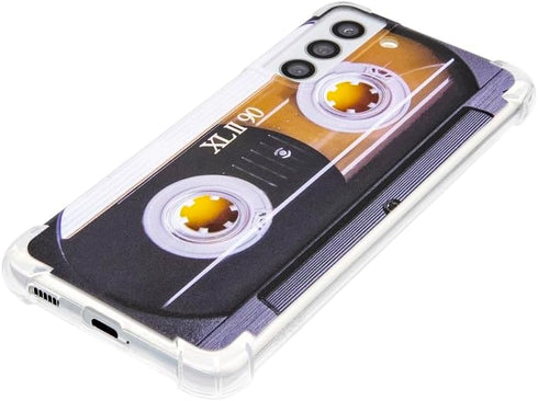 Case for Galaxy S21 5G Shockproof Scratchproof with TPU Soft Bumper Retro Music Cassette Tape Case Compatible with Samsung Galaxy S21 5G...