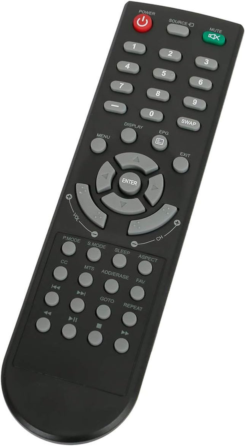 New Remote Control Replacement Applicable for Polaroid TV 32GSR3000FC 40GSR3000FC 55GTR3000-2 55GTR3000 55GTR3000 DE550M3N4AU-YA4 DE416T1N4AU-PA4 ...