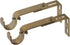Ivilon Adjustable Brackets for Curtain Rods - for 7/8 or 1 Inch Rods. Set of 2 - Warm Gold...