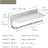 BESy Paper Towel Holder Wall Mounted for Kitchen 13 Inch, Bathroom Tissue Roll Hanger with Mobile Phone Storage Shelf,Space Aluminum, Wall Mount w...