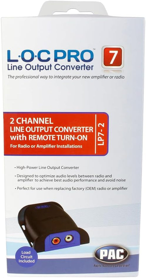 PAC LP7-2 L.O.C. PRO Series 2-Channel Line Output Converter with Remote Turn On 4in. x 8in. x 1in....
