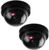 C CRYSTAL LEMON Dummy Security Camera – Realistic Set of 2 Mini Fake Security Cameras – Durable and Reliable Dummy Outdoor Camera – Battery-Operat...