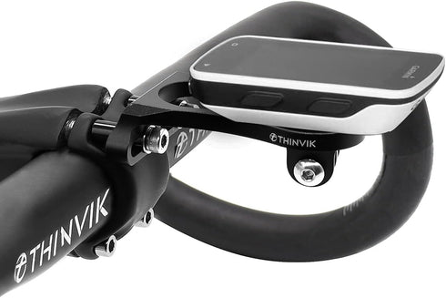 Thinvik Bike Computer Mount for Garmin Edge,Gopro Combo Mount,Compatible with All Garmin Series 1030 1000 830 820 810 530 520 510 500 25 20 GPS Co...