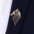 Wixine 5Pcs Vintage Gold Silver Brooches for Women Men Lapel Pin Wolf Collar Jewelry Fashion Brooch Pins...