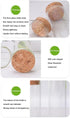 10PCS 60ml/2oz Empty Clear Borosilicate Glass Test Tubes Flat Test Tubes with Cork Stoppers Vials Jars Container Holder Message Bottle for Scienti...