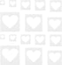 16pcs Large Heart Stencils, Different Sizes Heart Template for Painting Plastic Reusable Heart Shaped Stencil Template for Fabric Walls Arts Paper...