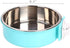 Pet Hanging Bowl 2-in-1 Removable Stainless Steel Food Hanging Bowl for Puppy/Cat, Andiker Pet Bowl Hanging Cage Large Water Food Feeder for Dogs ...
