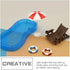 Toyvian 2 Sets Doll House Swimming Pool Swimming Ring Folding Beach Sunbath Chair Simulation Miniature Craft Furniture Pool Toys Photo Props for D...