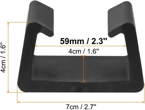 PATIKIL Patio Furniture Clips, 8 Pack Sofa Clamps Rattan Wicker Chair Fasteners for Outdoor Garden, Black...