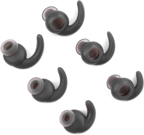 3 Pairs Silicone Hooks Eartip Eartips Earbuds Eargels Compatible with Synchros Reflect BT Sports Wireless Bluetooth Earphones (Grey)...