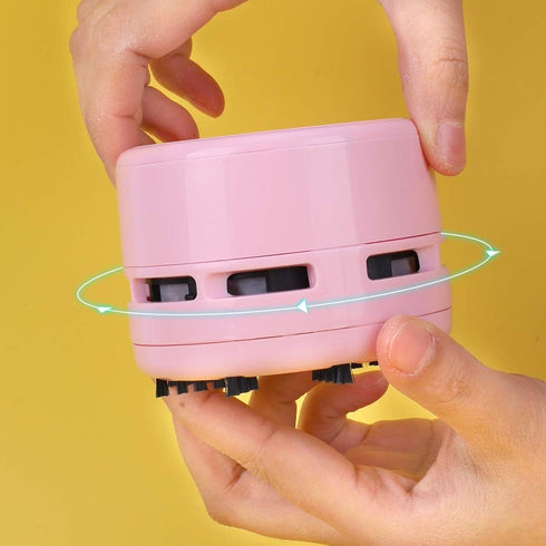 iSuperb Desktop Vacuum Cleaner Portable Keyboard Sweeper Mini Crumb Vacuum Cleaner Table Food Rubber Crumb Dust Remover Cleaner for Home, Office, ...